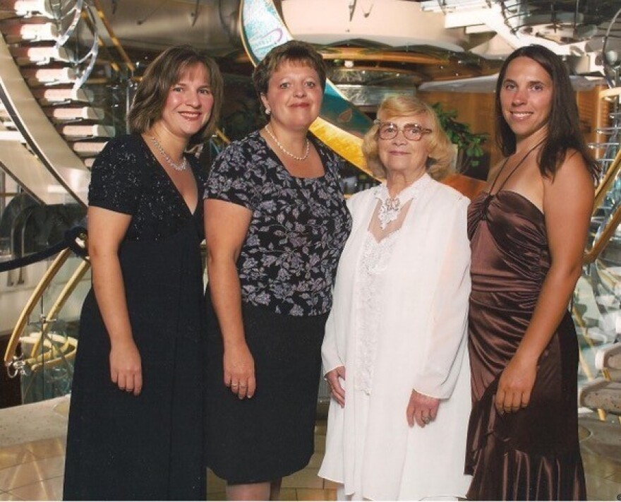Sisters Dorothy Cassaro (left), Bernadette Sohler and Angie Kociolek with their mother, Annette, in happier times in 2006.