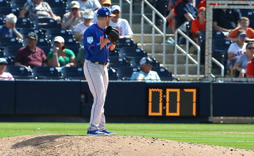 Major League Baseball introduces pitch clock and other new rules to speed  up the game