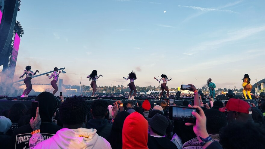 The City Girls performing at Rolling Loud.