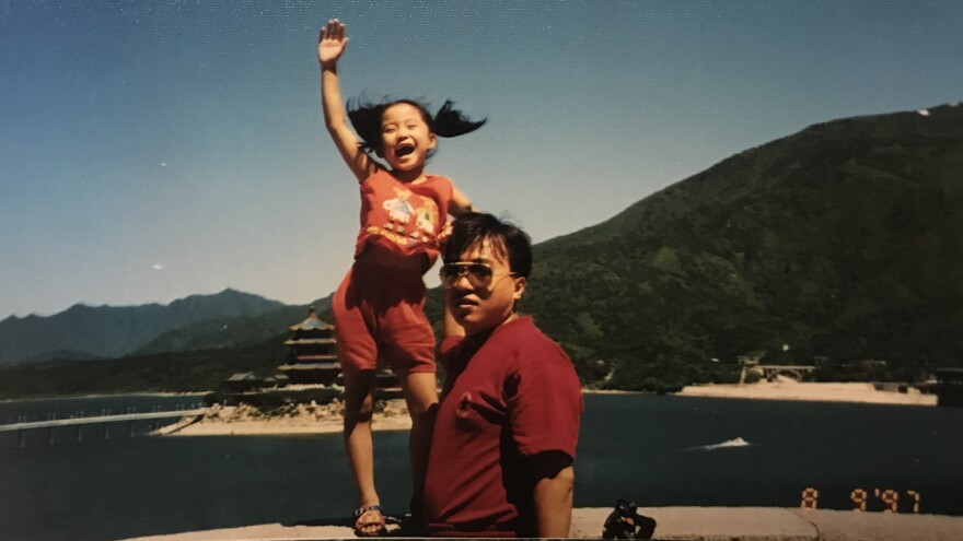 Wanyu and her dad, forever embracing the spirit of confidence and freedom.