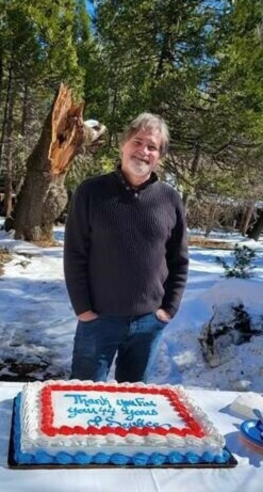The legend himself at his retirement ceremony on Tuesday, January 31st, 2023.