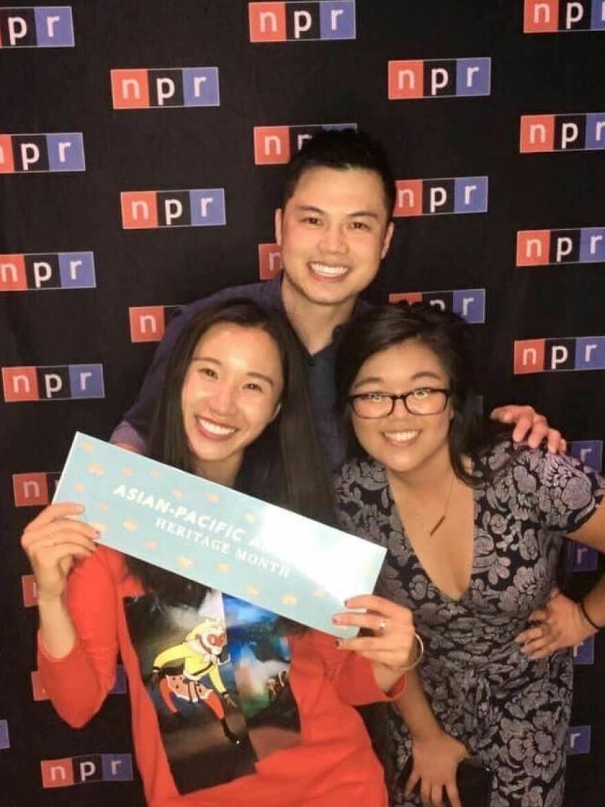 Wanyu Zhang, Joe Chav, and Alex Lee at NPR's inaugural AAPIM live event in 2019.
