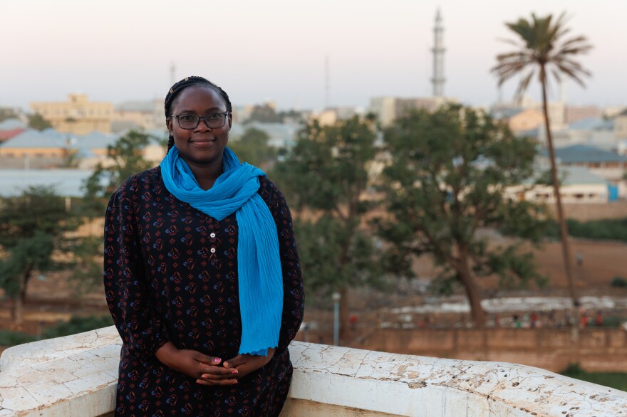 "The needs are overwhelming," says Elizabeth Omoke, a UNICEF emergency specialist, standing on the rooftop of the UNICEF compound in Baidoa, Somalia, on Tuesday.