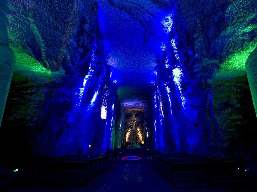 The Salt Cathedral, shown here in 2011, sits 600 feet underground.