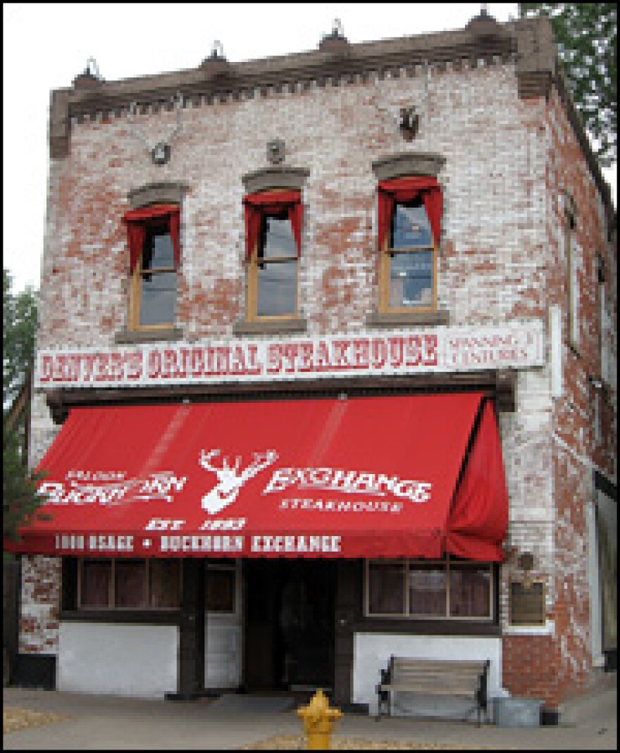 The Buckhorn Exchange — Denver's oldest restaurant — serves a variety of unusual meats such as yak, elk and bison. Many of the animals it serves up are also stuffed and hanging on the wall.
