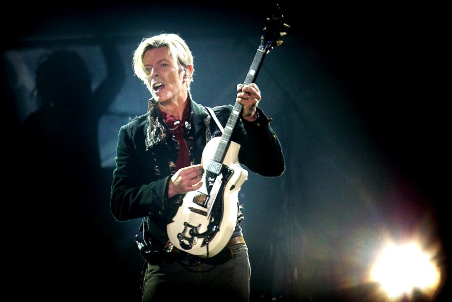 David Bowie performs at the Forum in Copenhagen in October 2003. Bowie died on Jan. 10, 2016.