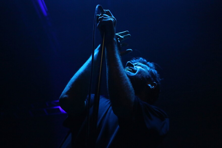 "For as visceral and also as f****** frightening and apocalyptic as it sounds, it's actually kind of about the about being a family man," Glassjaw's Daryl Palumbo says of "Golgotha."