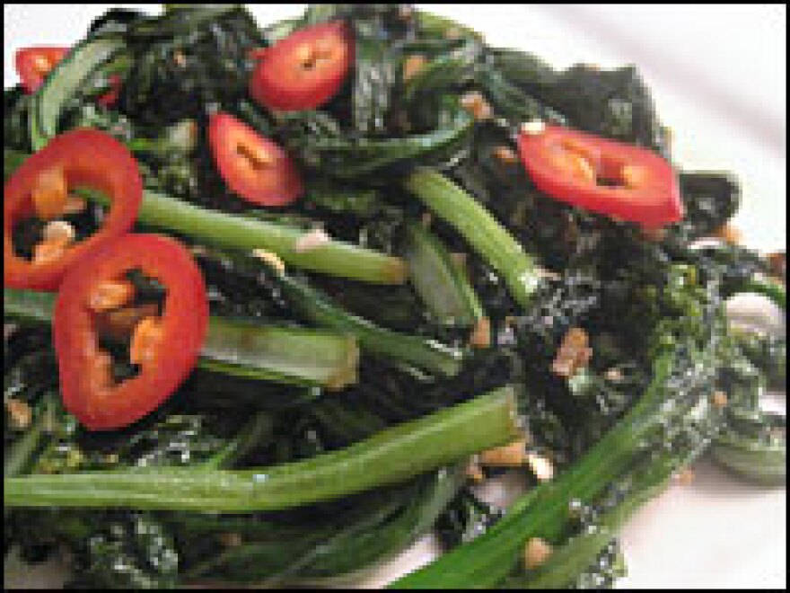 Sauteed Greens with Chile and Garlic