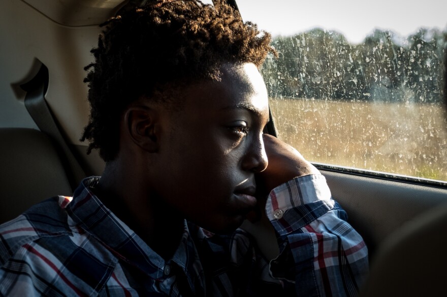 A car ride through rural Arkansas with the photographer's cousin, Jashion.