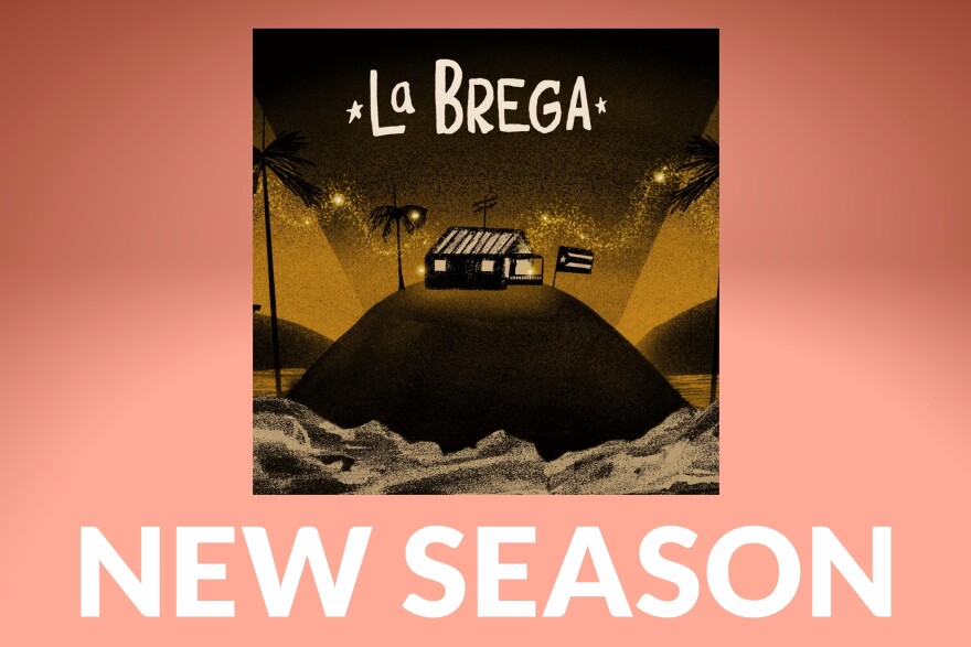 La Brega podcast art from WNYC and Futuro Studios "New Season"