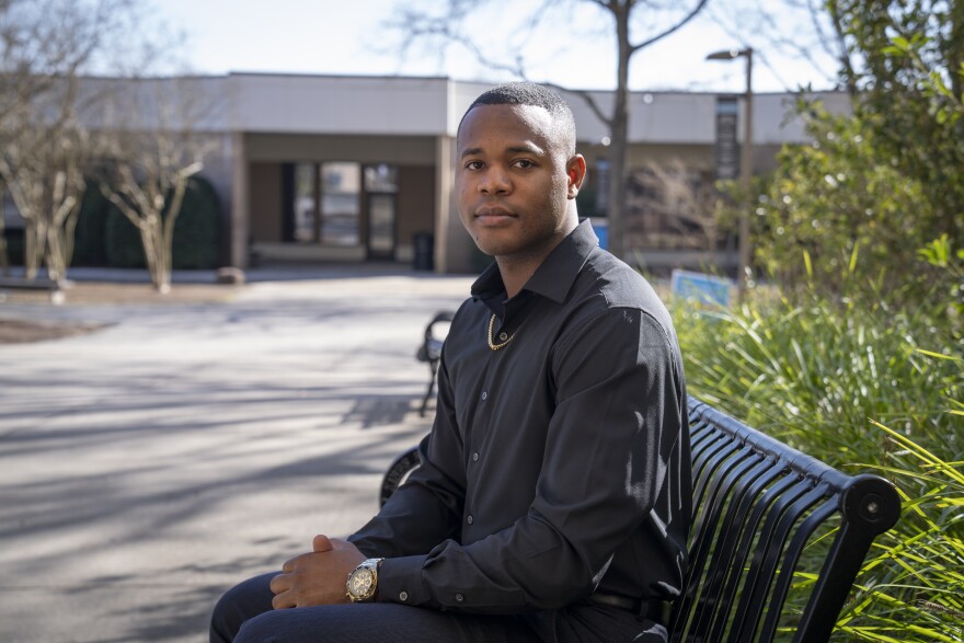 Tarmon-Dre Robinson, 24, is a student at Midlands Technical College in Columbia, S.C.