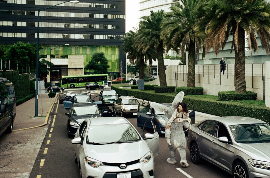 A commercial for MUBI run by production services company The Lift being filmed in Mexico City. This ad aired during the 2023 Super Bowl.
