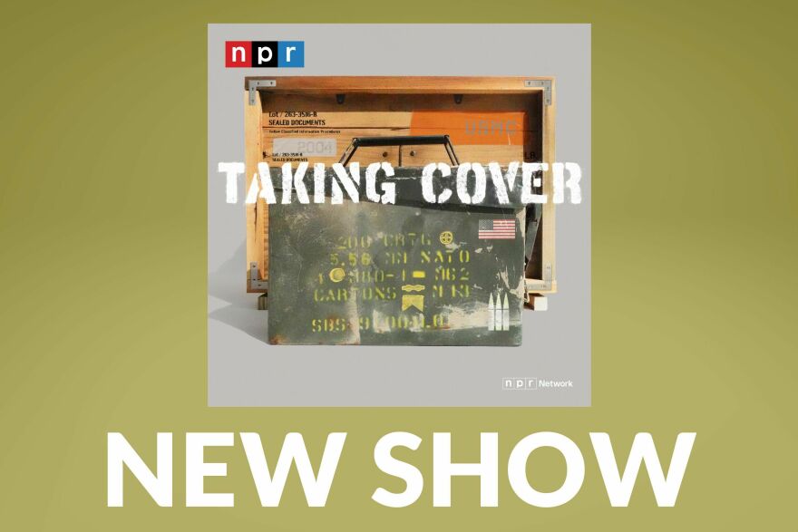 Podcast tile art for Taking Cover, from NPR.