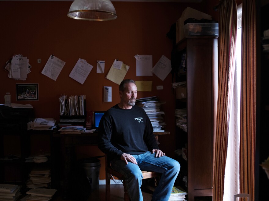 Doug Quinn has been living in a rented home in Toms River, N.J., while he still pays his mortgage and flood insurance on his house that was destroyed by Superstorm Sandy.
