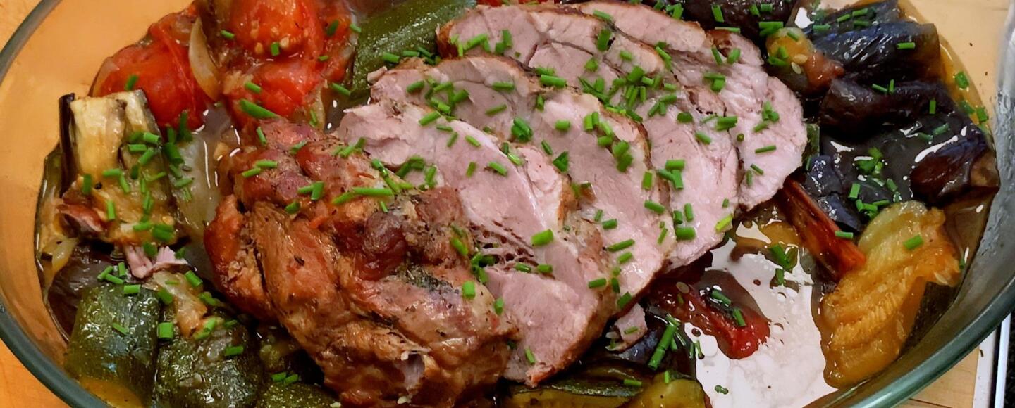 Jacques Pépin Makes Pork Roast with Ratatouille VPM