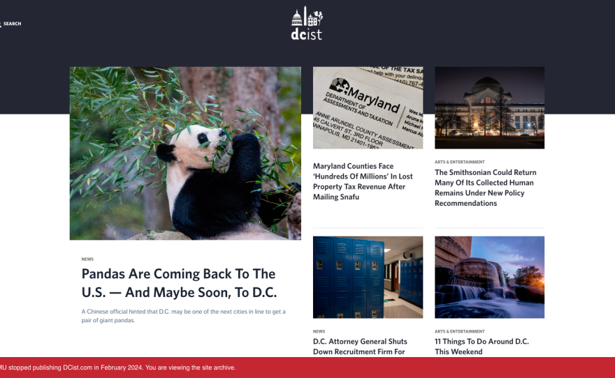 DCist archive online for at least a year following outcry of support